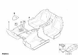 FLOOR COVERING diagram for BMW Z3 E36 1.9
