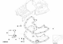 Miska olej., cz. dol./urz. do pom.oleju diagram for BMW 7 Series E65 745i