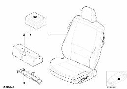 SEAT, FRONT, COMPLETE SEAT diagram for BMW 3 Series E46 318i