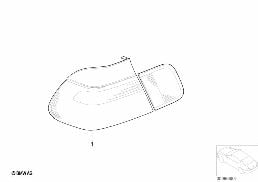 REAR LIGHT CHROM diagram for BMW 3 Series E46 325i