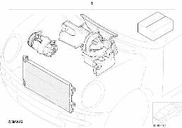 Zest. dopos. - autom. klimatyzacja diagram for BMW MINI R50 Cooper