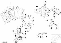 HYDRO UNIT DSC/FASTENING/SENSORS diagram for BMW 3 Series E46 318i