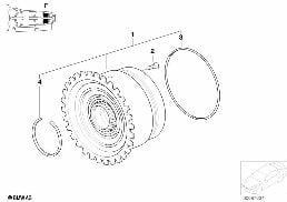 A5S560Z BRAKE CLUTCH F diagram for BMW 7 Series E38 740i