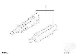 Elément de réglage, projecteur diagram for BMW 5 Series E39 525td