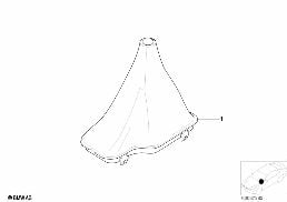 INDIVIDUAL SELECTOR LEVER BOOTS diagram for BMW Z3 E36 3.0i
