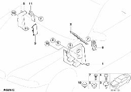 TRIM PANEL LEG ROOM diagram for BMW X5 E53 4.4i