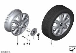 Obr. MINI st. le. 8-Spoke 82 diagram for BMW MINI R50 Cooper