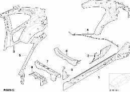 Pièces de carcasse latérale