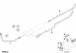 FUEL PIPE diagram for BMW Z3 E36 M