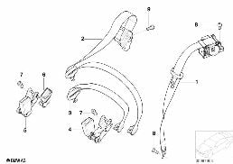 Ремень безопасности Зд diagram for BMW 3 Series E46 316ti