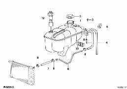 EXPANSION TANK diagram for BMW 3 Series E30 325ix