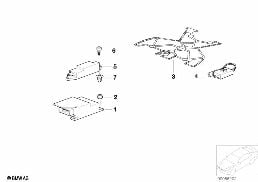 ELECTRIC PARTS AIRBAG diagram for BMW Z3 E36 2.2i