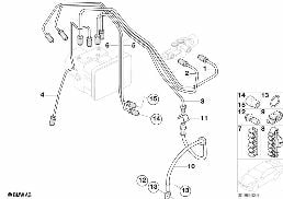 Przewód hamulcowy przedni ABS diagram for BMW MINI R50 Cooper