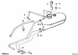 EXPANSION TANK diagram for BMW 3 Series E30 320i