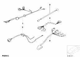 VARIOUS ADDITIONAL CABLE HARNESSES diagram for BMW Z3 E36 1.9