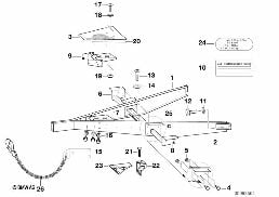 Remorque: pièces détachées timon diagram for BMW 5 Series E39 525td