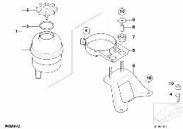 OIL CARRIER / SINGLE PARTS diagram for BMW 3 Series E46 316i
