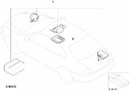 INSTALLATION KIT ALARM SYSTEM diagram for BMW 3 Series E46 318i