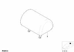 INDIVIDUAL 3RD HEAD RESTRAINT, REAR diagram for BMW 3 Series E46 318i
