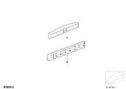 Ciężarek wyrównawczy ołowiany diagram for BMW 7 Series E65 745i
