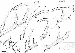 BODY-SIDE FRAME diagram for BMW 3 Series E46 318i