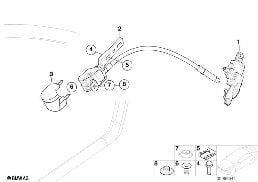 Oszklenie II diagram for BMW 3 Series E46 316ti