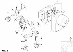 Agr. hydr. ABS/sterownik/Mocowanie diagram for BMW MINI R50 Cooper