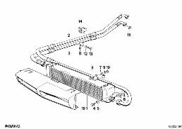 ENGINE OIL COOLING diagram for BMW 5 Series E28 535i
