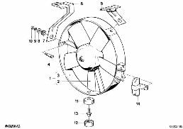 ELECTRIC ADDITIONAL FAN diagram for BMW 3 Series E30 320i