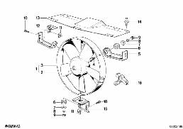 ELECTRIC ADDITIONAL FAN diagram for BMW 5 Series E28 535i