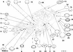 씰링 캡/씰링 플러그 diagram for BMW 3 Series E46 318Ci