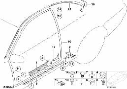 EDGE PROTECTOR / TRIM FOR ENTRY diagram for BMW 3 Series E46 M3