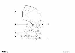 Einzelteile Scheinwerfer Xenon diagram for BMW 3 Series E46 M3