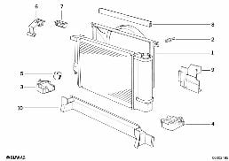 FAN SHROUD diagram for BMW 3 Series E36 323i