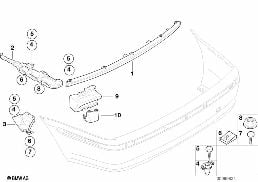 MOUNTING PARTS diagram for BMW 3 Series E46 325i