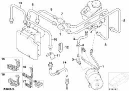BRAKE PIPE, FRONT, 4-WHEEL diagram for BMW 3 Series E46 330xi