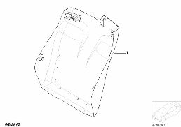 Indi.シート R パネル、レザー diagram for BMW 3 Series E46 330Cd