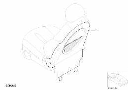 Doposażenie - siatka na oparcie diagram for BMW MINI R50 Cooper