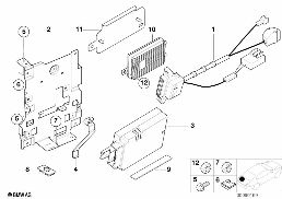 SINGLE PARTS, SA 632, TRUNK diagram for BMW X5 E53 3.0i