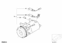 RP A/C COMPRESSOR diagram for BMW 3 Series E46 318i
