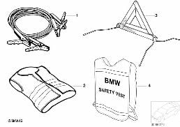 BREAKDOWN EQUIPMENT diagram for BMW 5 Series E28 520i
