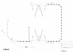Wiązka przewodów silnik moduł zapłonu diagram for BMW 7 Series E65 745i