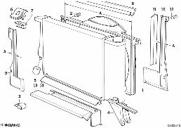 Ventilateurmantel diagram for BMW 5 Series E34 525ix