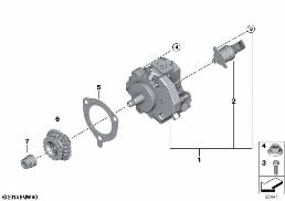HIGH-PRESSURE PUMP diagram for BMW 3 Series E46 320Cd