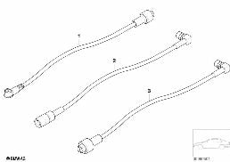 ANTENNA CABLE, AUDIO/VIDEO diagram for BMW 7 Series E38 740i