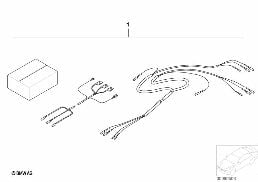 Kit de chauffage siege avant diagram for BMW 5 Series E39 525td