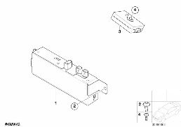 Ensk. delar antennförst. Diversity diagram for BMW 3 Series E46 318ti