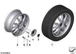 Obr. MINI st. le. Double Spoke 88 diagram for BMW MINI R50 Cooper