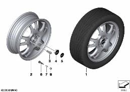 Obr. MINI st. le. Double Spoke 87 diagram for BMW MINI R50 Cooper