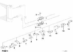 BRACKET OIL PIPE diagram for BMW 3 Series E36 320i